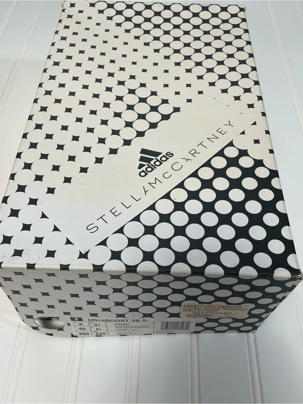 Adidas Stella McCartney Ultraboost 20 S. White/Black 8 Running Course A Pied